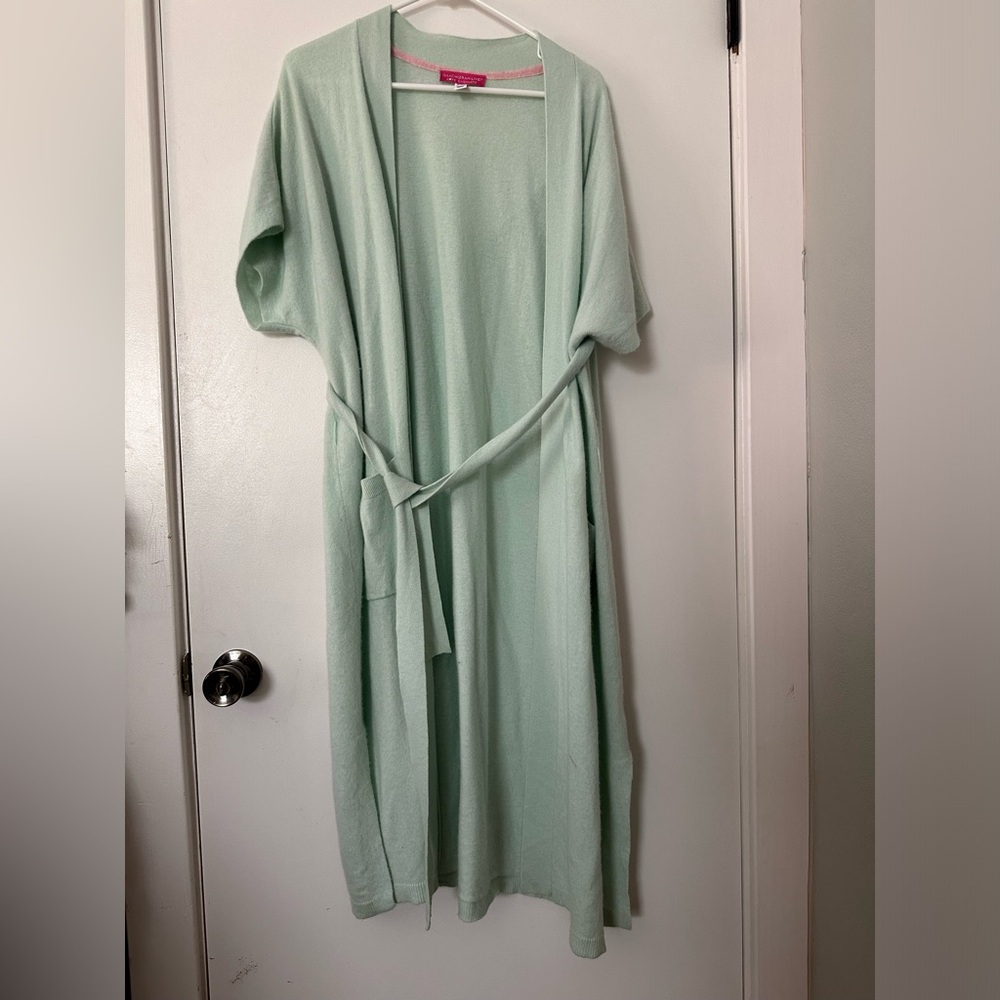 Mint Cashmere Overside Short Sleeve Cardigan
